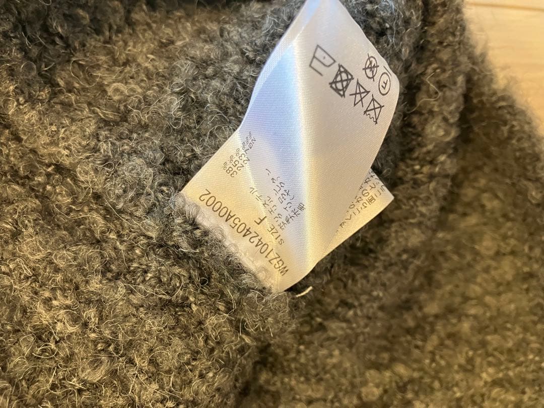 美品　Whim Gazette ミックスヤーンクルーネックニットプルオーバー