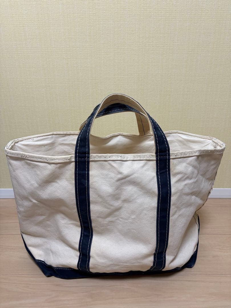 希少 80's 90s ビンテージ L.L.Bean 2色タグ トート紺
