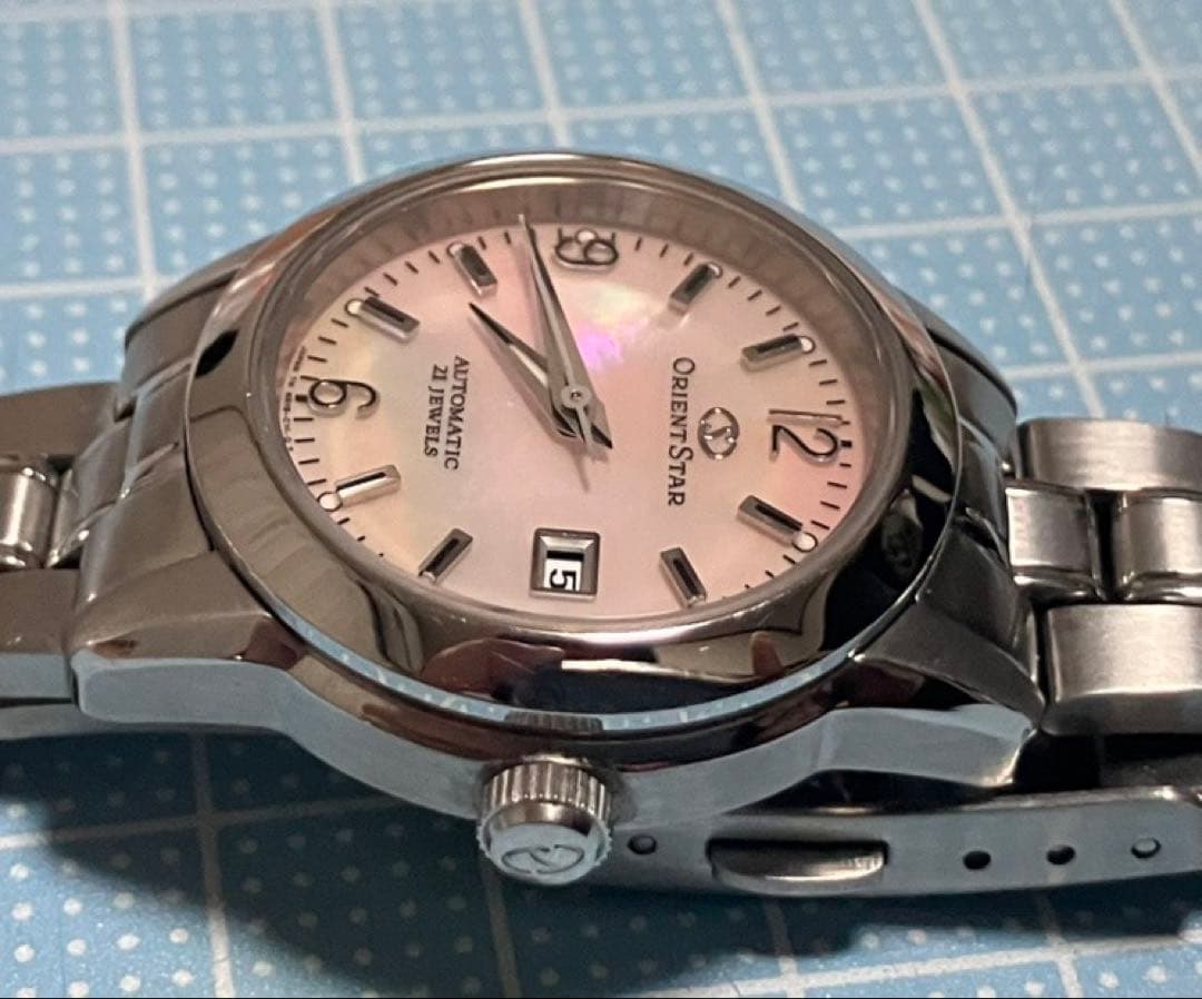 【S-346】ORIENT STAR オリエントスター ピンクシェル文字