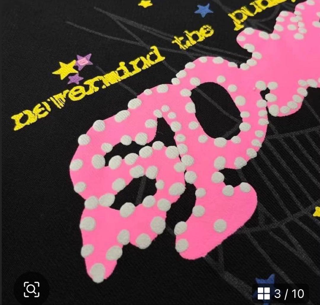 sp5derパーカー黒