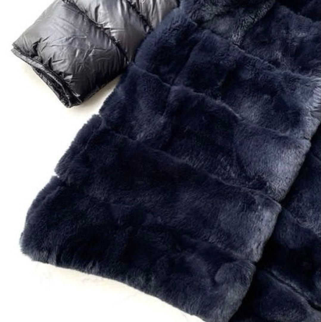 J-white 三京商会 高級レッキスファー＆ダウンコート 定価143,000円