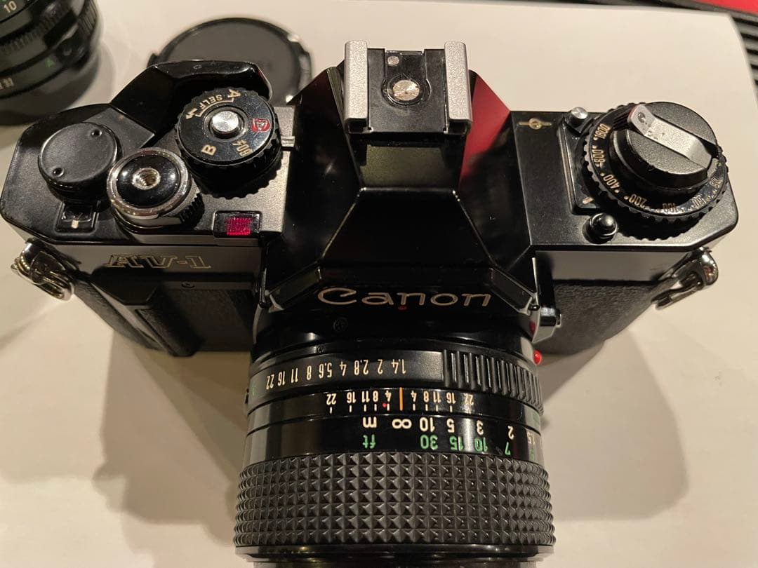 Canon AV-1 + FD 50 F1.4 + FD 200 F4 セット