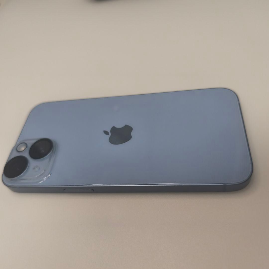 ほぼ未使用　iPhone14 128GB　ブルー　バッテリー100%