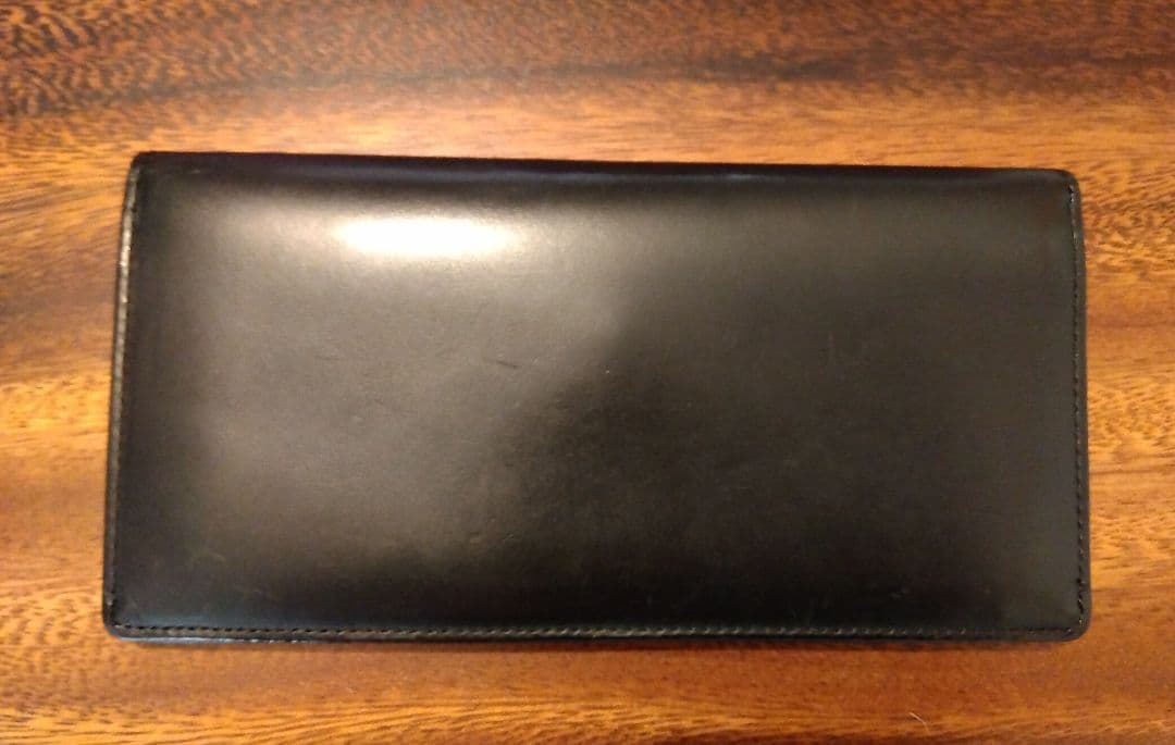 Jean Paul Gaultier ブラックレザー長財布メタルプレート