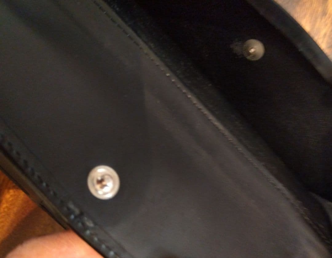 Jean Paul Gaultier ブラックレザー長財布メタルプレート