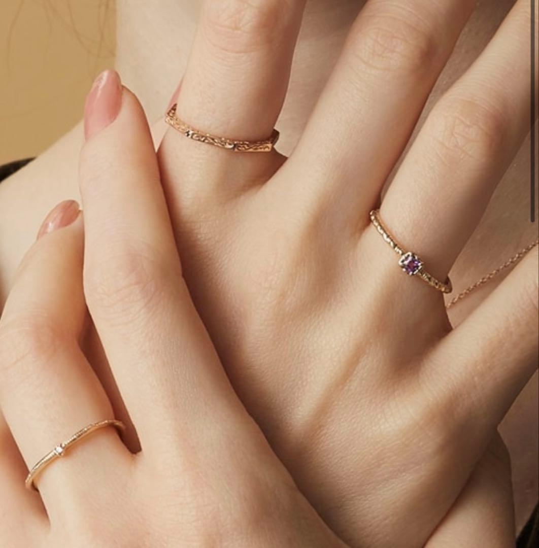 アガット agete K10 デザインリング #13