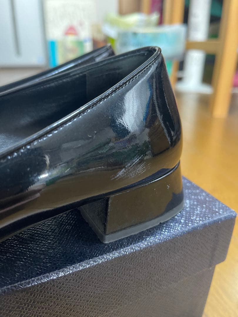 PRADA ブラックパンプス 41