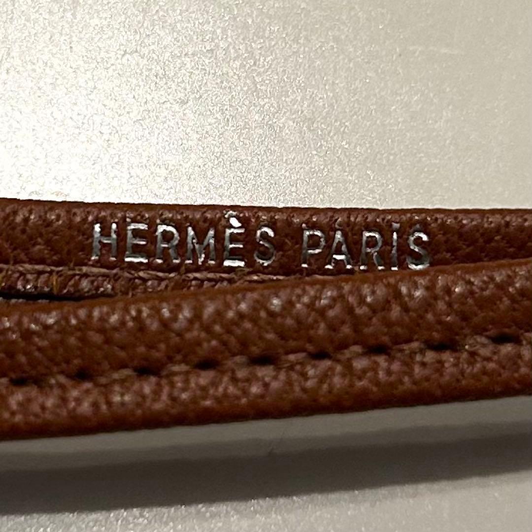 HERMÈS ホイッスル型ネックレス ブラウン　犬笛