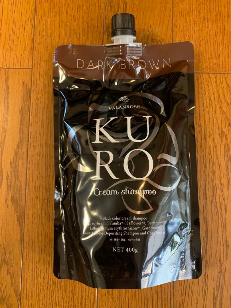 お値下け可★KURO Cream Shampoo ダークブラウン 400g