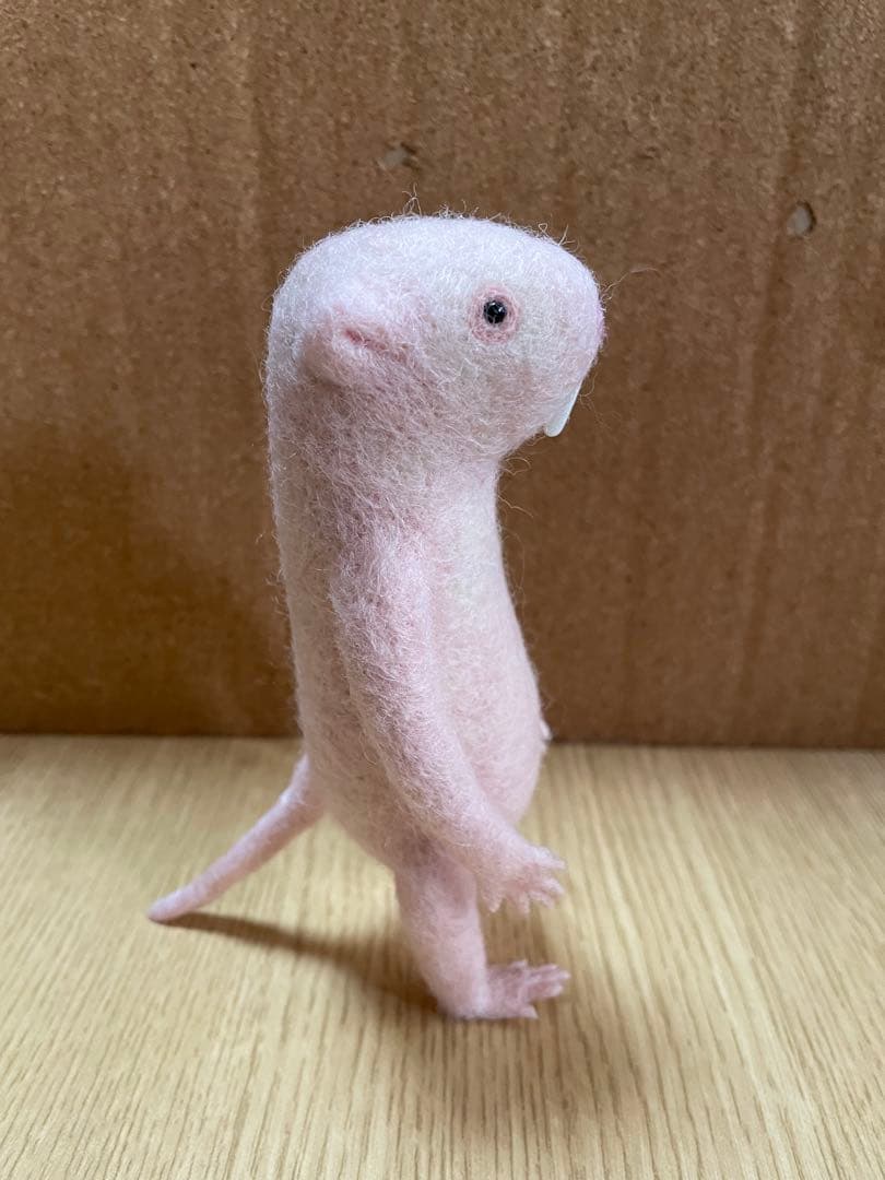 ゆ*き様 羊毛フェルトのハダカデバネズミ