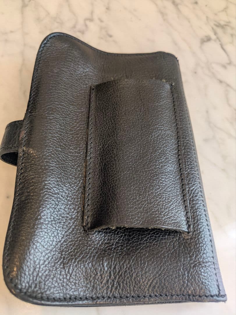 菅*成様 本革 ブラック ウエストポーチ