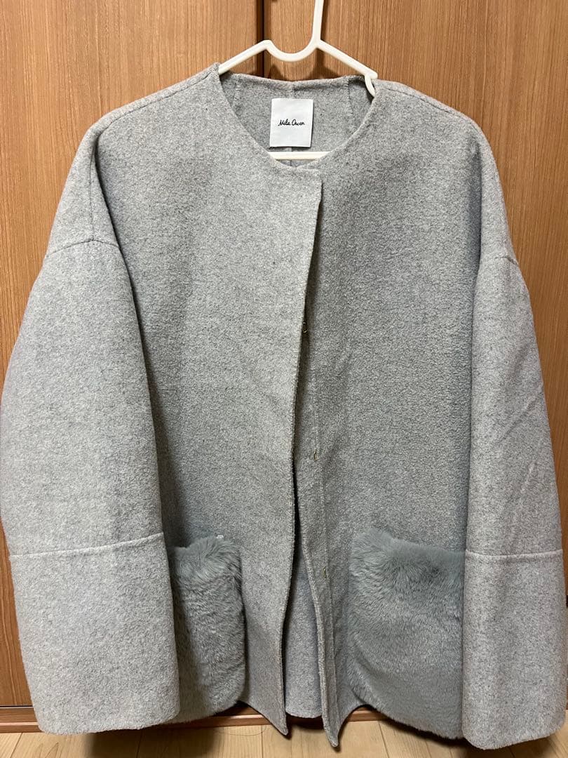 ミラオーウェン　2wayファーポケットリバーコート　1