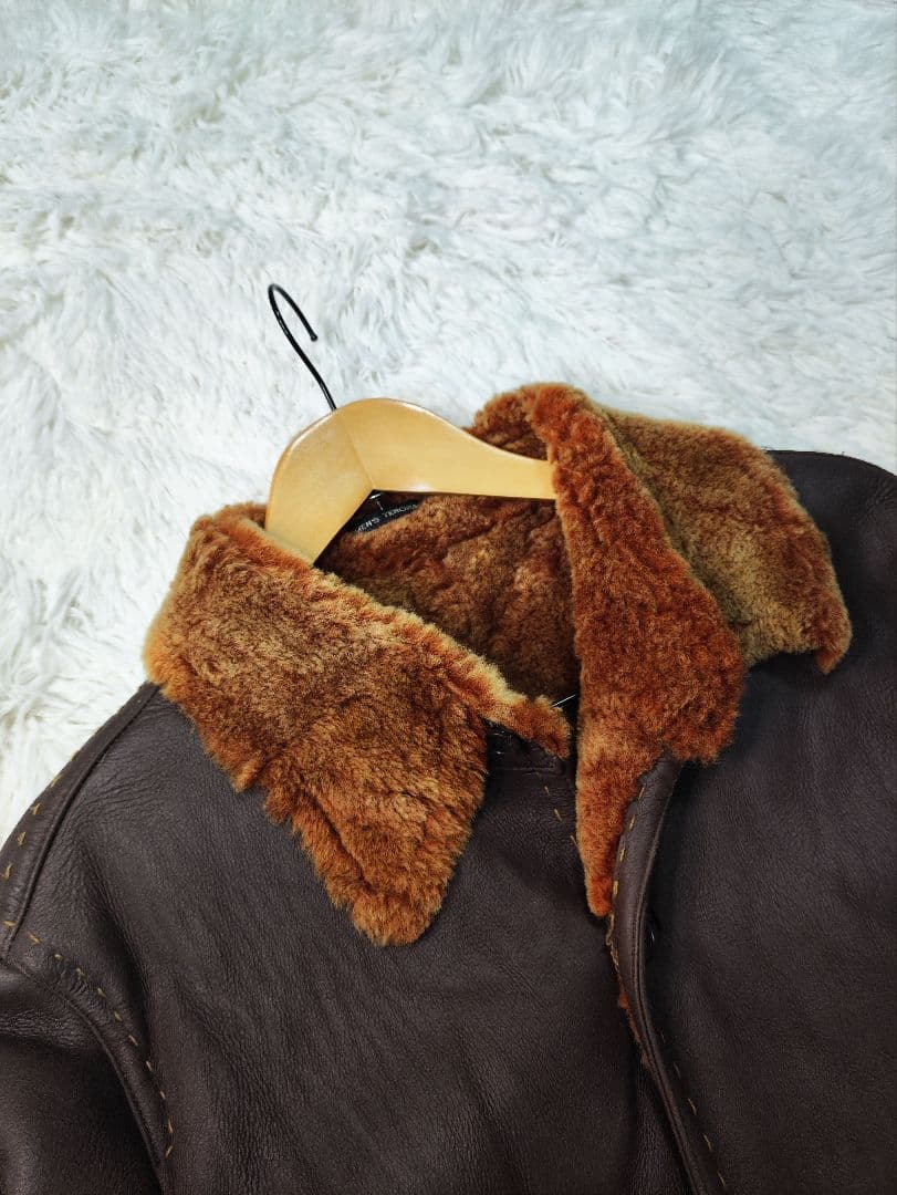 メンズティラノス リアル レザー ムートン コート L 羊革