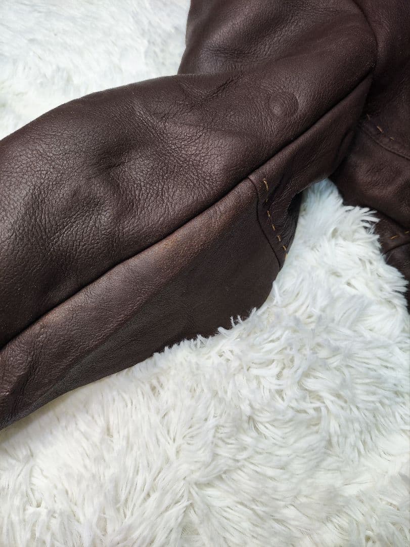 メンズティラノス リアル レザー ムートン コート L 羊革