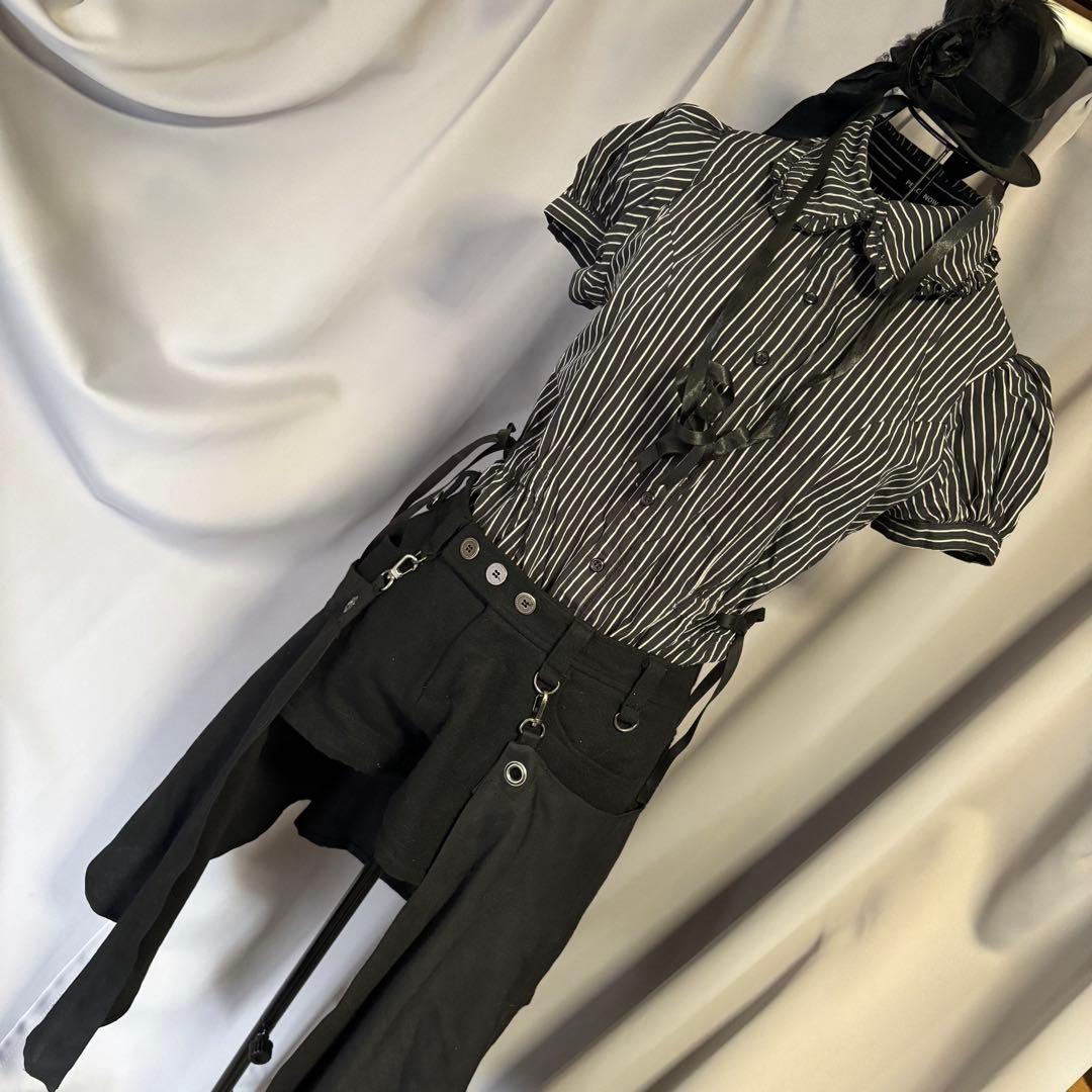 BLACK PEACE NOW皇子系ショートパンツ 巻きスカート付き