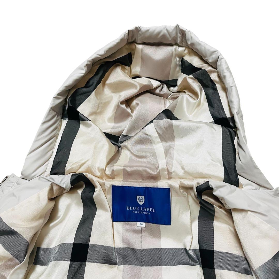 極美品✨　ブルーレーベルクレストブリッジ リサイクルタフタショートダウンコート