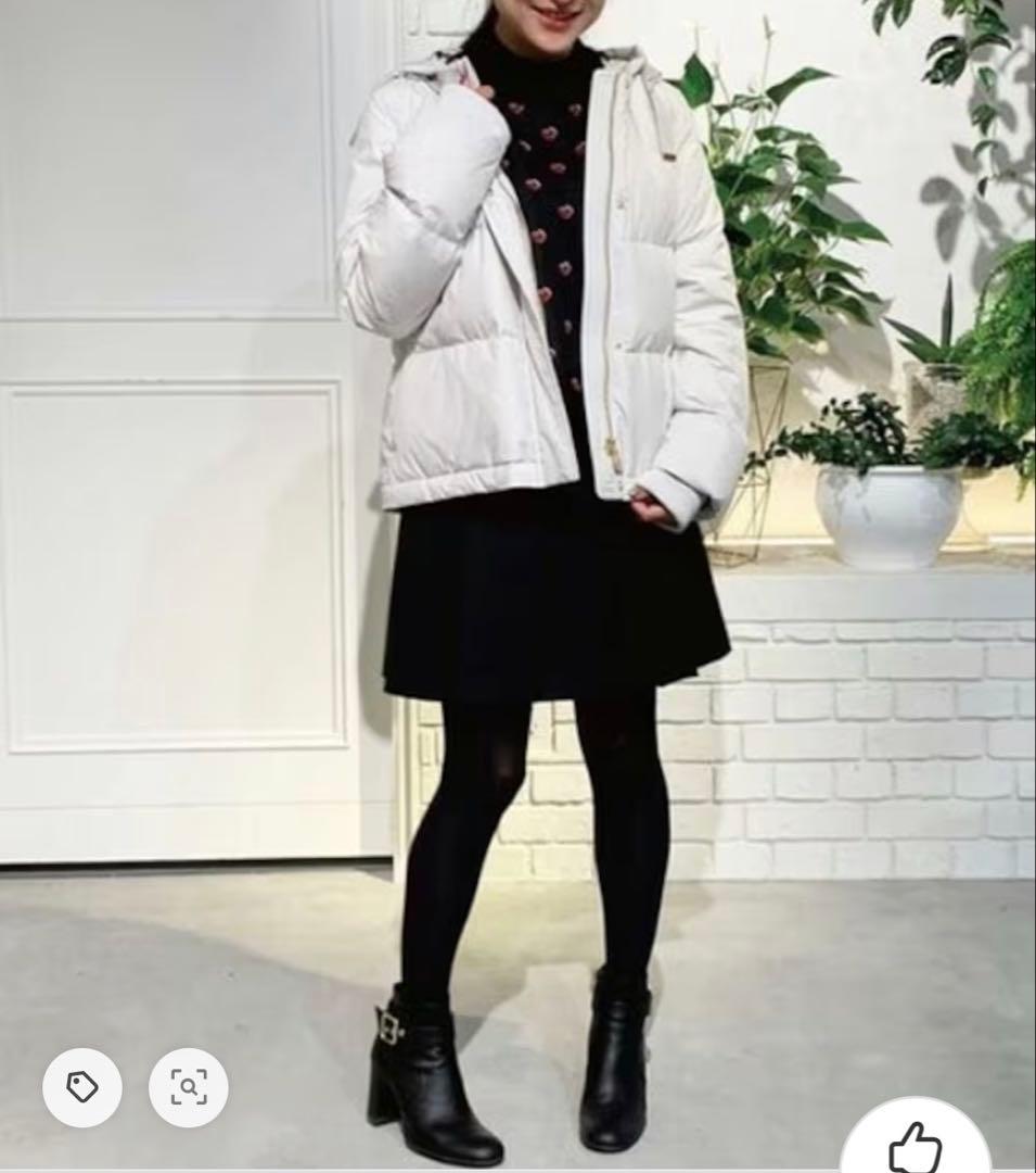 極美品✨　ブルーレーベルクレストブリッジ リサイクルタフタショートダウンコート