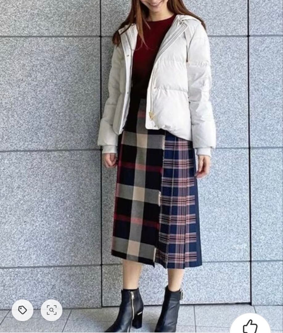 極美品✨　ブルーレーベルクレストブリッジ リサイクルタフタショートダウンコート