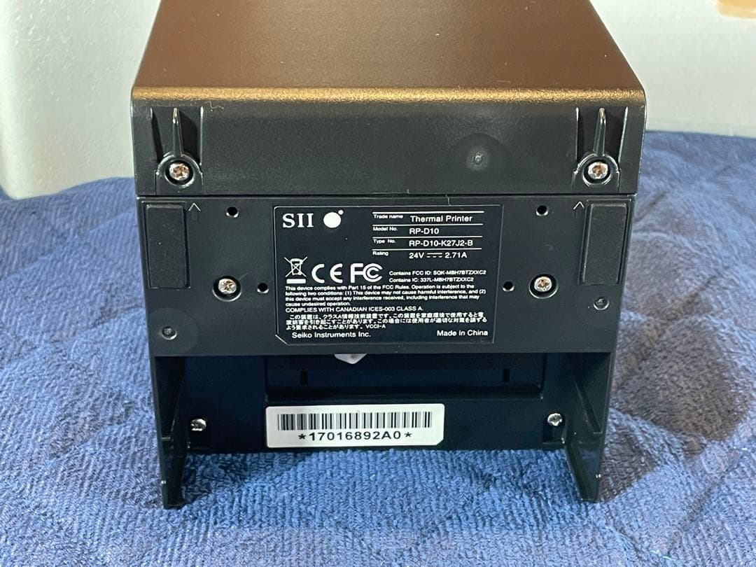 【新品・未使用】エアレジ対応 レシートプリンター ブラック RP-D10