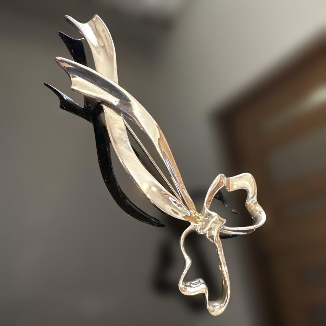 ✨TIFFANY brooch✨ティファニーブローチ SV925 リボン ピン