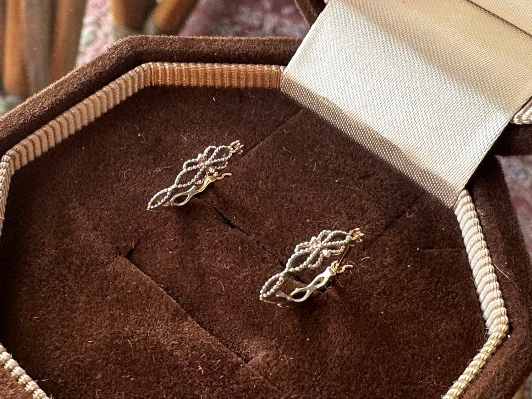 agete silver K10 フープピアス