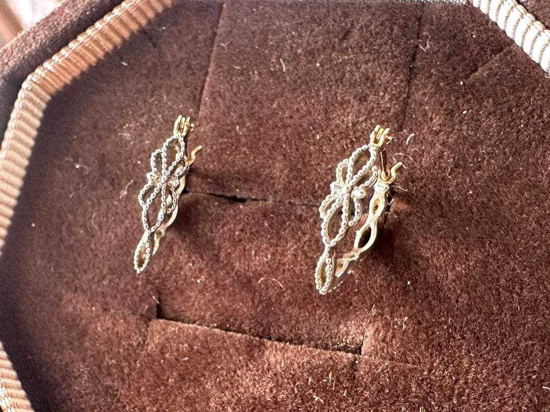 agete silver K10 フープピアス