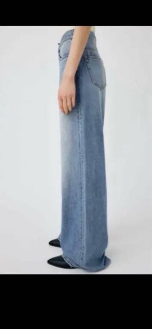 美品 MOUSSY CROSS WAIST WIDE STRAIGHT 2