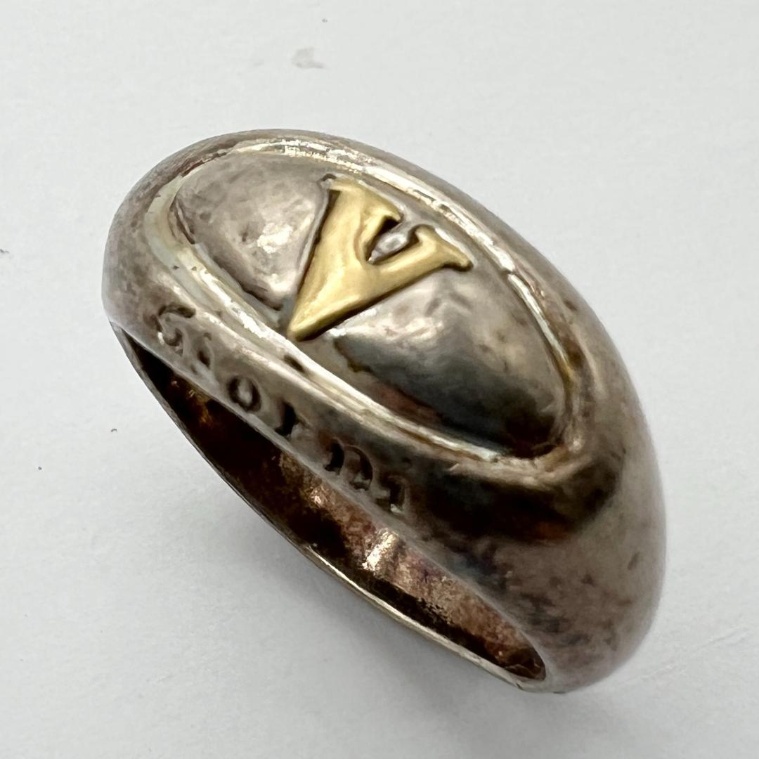 スタージュエリー　K18＆SV925 シルバー ゴールド コンビリング　指輪