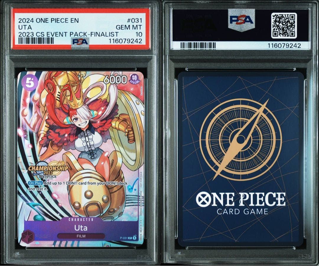 ワンピースカード ウタ チャンピオンシップ ファイナリスト psa10 英語版