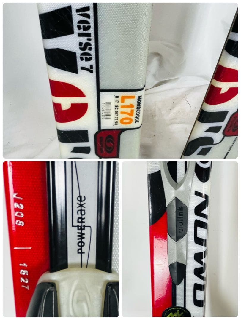 【良品】 SALOMON VERSE 170cm スキー板 ストック付き
