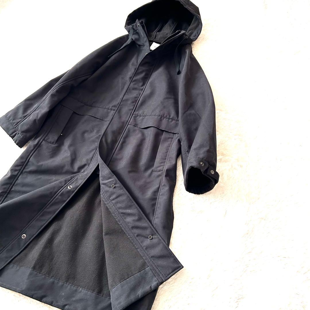 完売品✨Spick&Span ボンディングフードデッドコート　23AW 黒