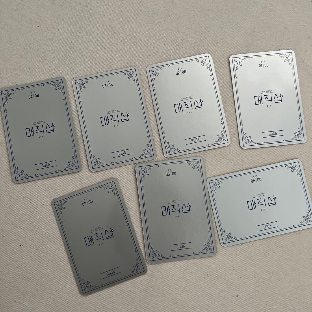 BTS 韓国5th muster ミニフォト　ユンギ　SUGA