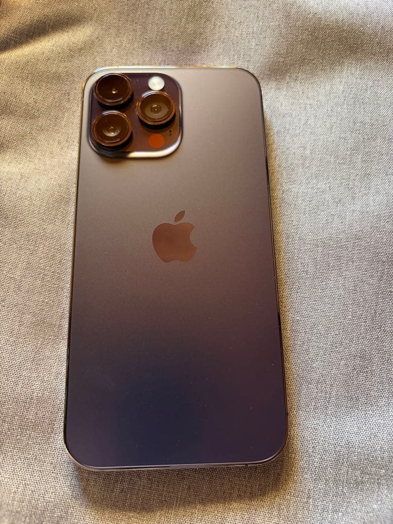 明*り様 Apple iPhone 14Pro max ディープパープル　256