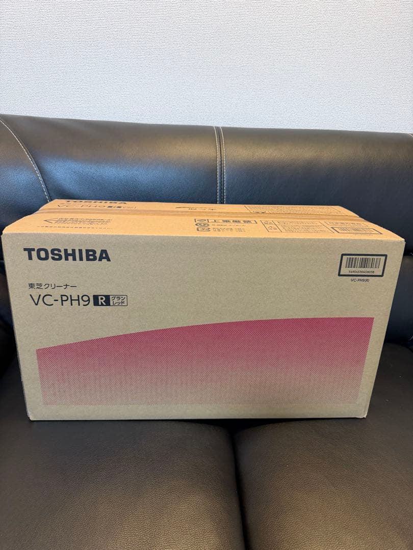 東芝 紙パック式クリーナー 掃除機 グランレッド VC-PH9 定価20800円