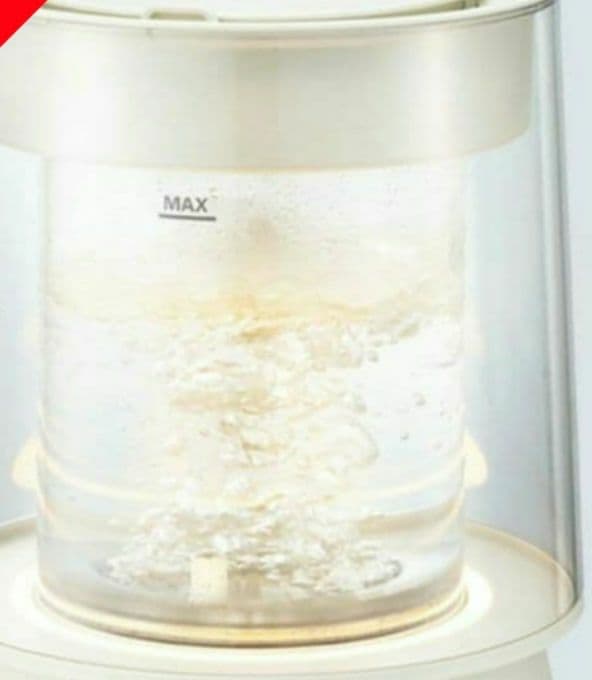 QUADS クワッズ ガラス スチーム加湿器 GLASS（グラス） アイボリー