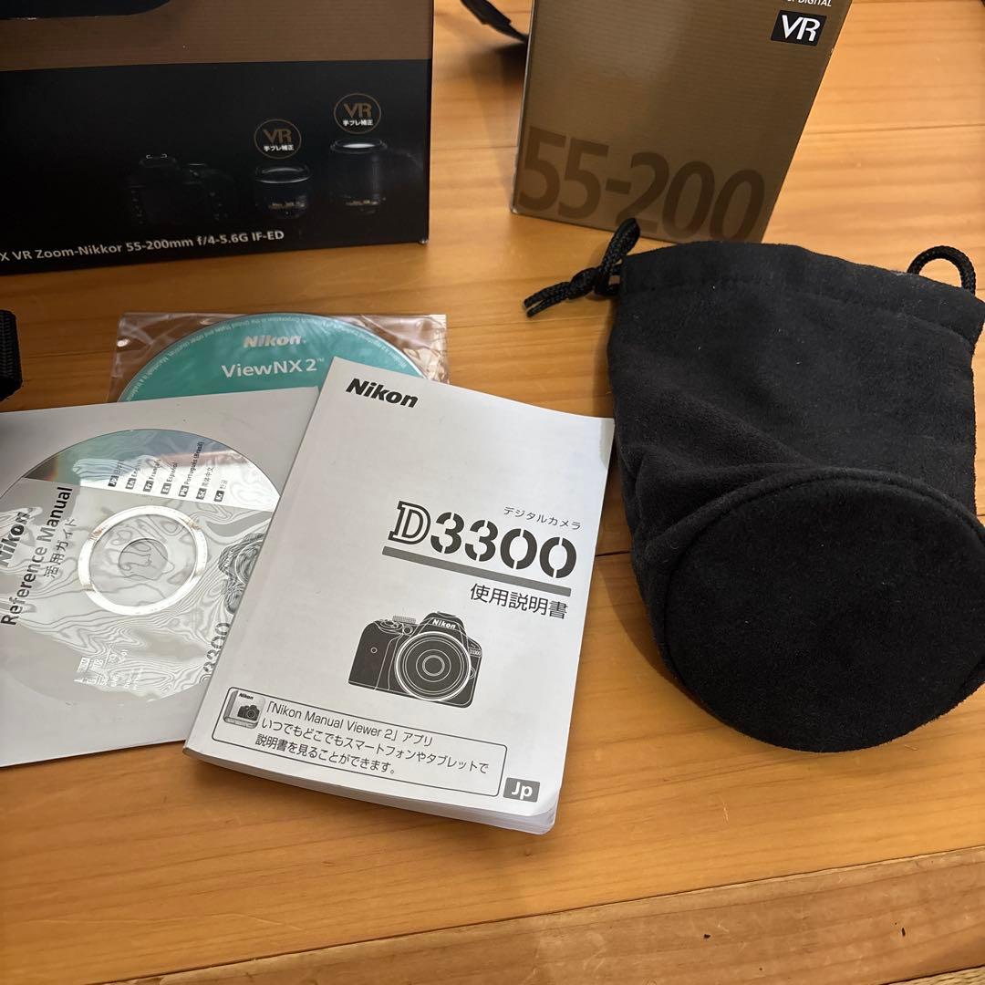 一眼レフカメラ　Nikon D3300 ブラック