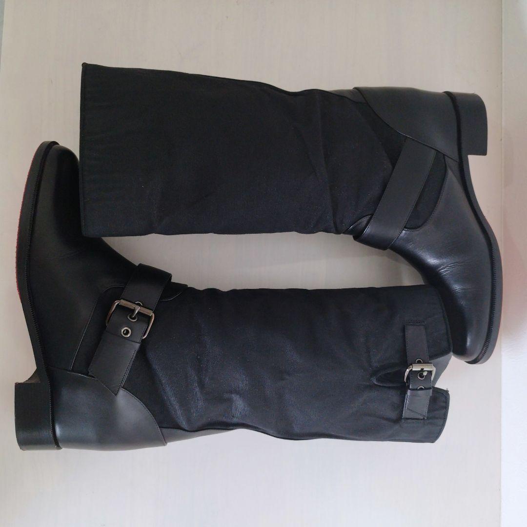 クリスチャン ルブタン ロング ブーツ エンジニア ベルト ブラック 36