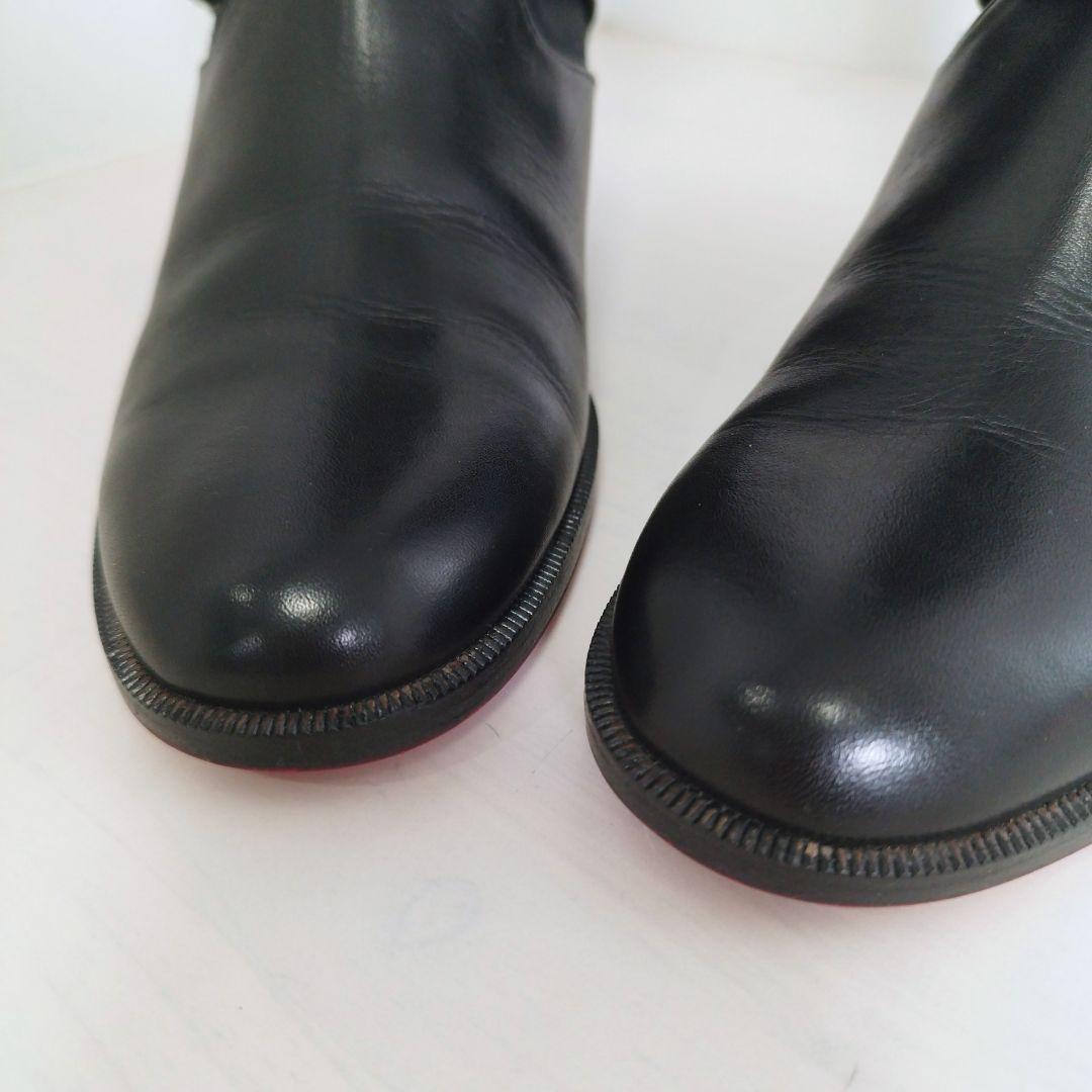 クリスチャン ルブタン ロング ブーツ エンジニア ベルト ブラック 36