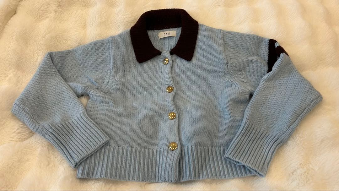 美品web限定ADAM ET ROPE’ ポロニットカーディガン　アダムエロペ