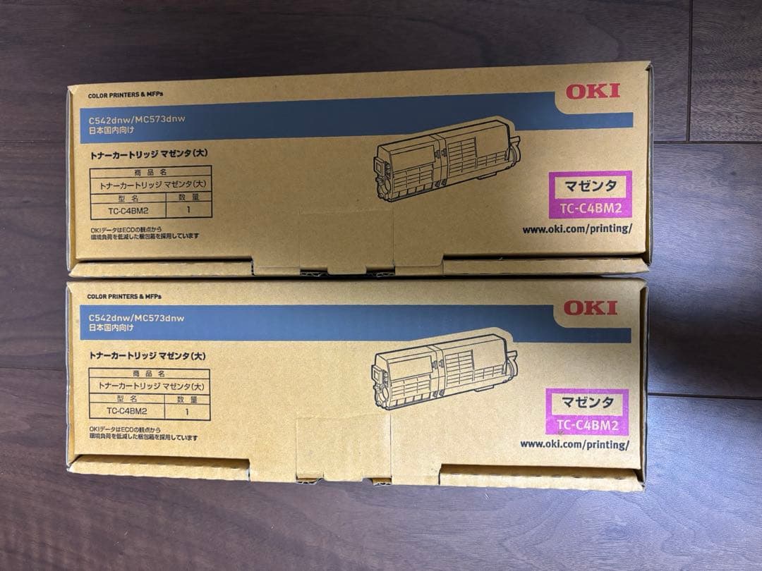【純正トナーカートリッジ 】OKI T-C4BM2 マゼンタ2本セット