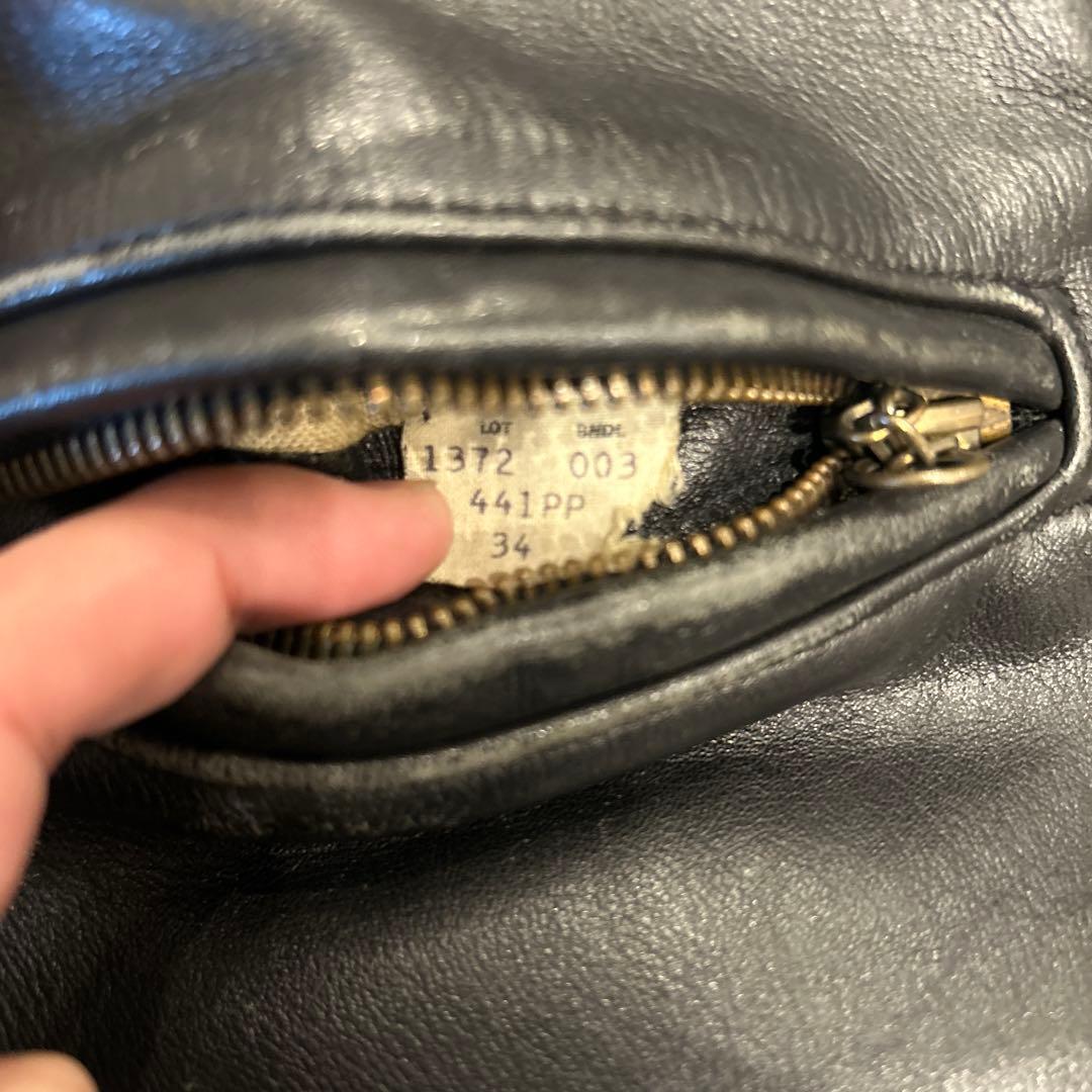 T*様 〔極上70s〕 Schott シングル レザージャケット ライナー付　短