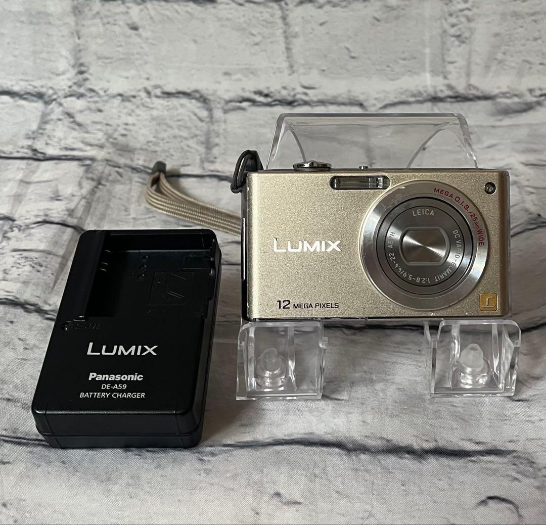 PanasonicパナソニックLUMIXゴールドコンパクトデジカメ中古