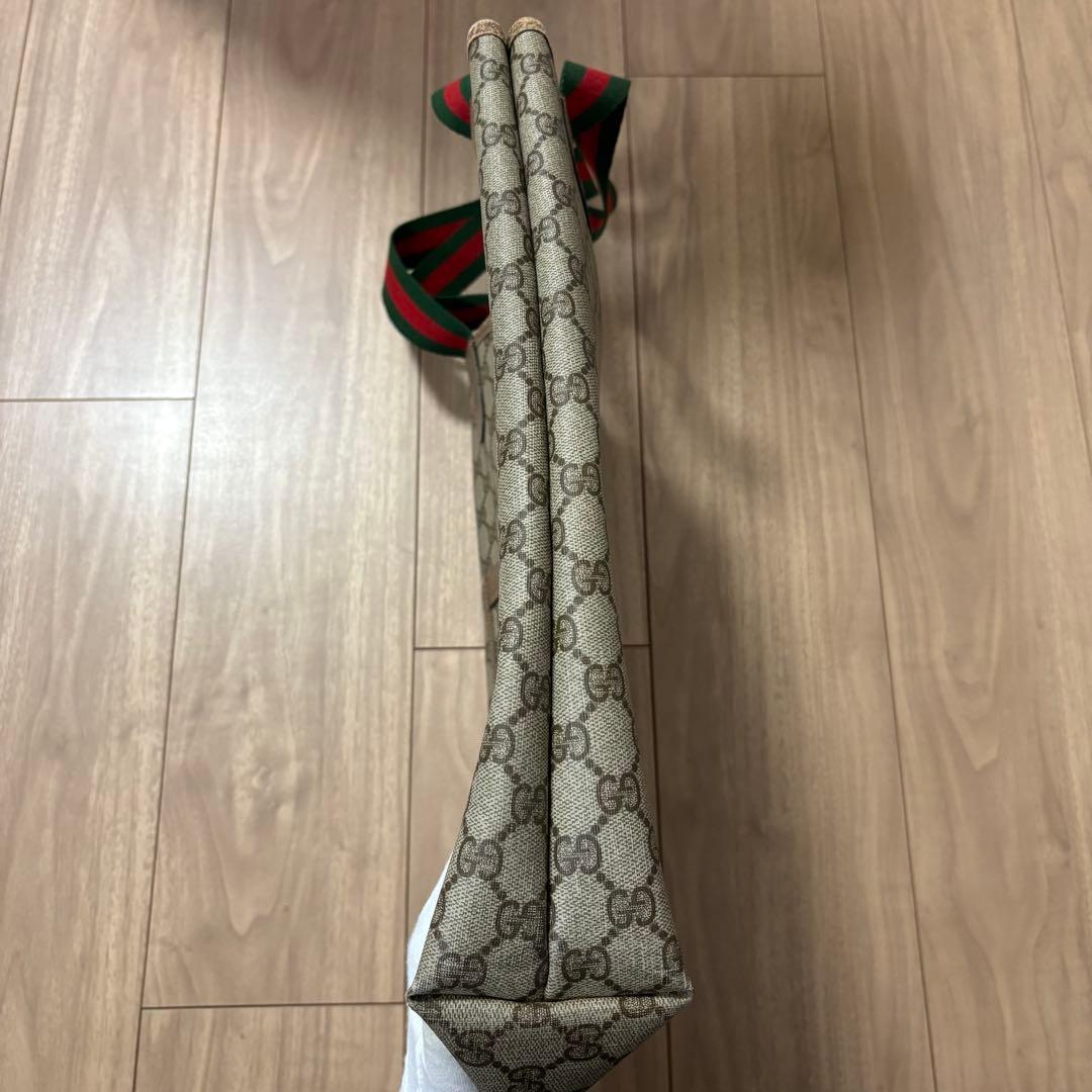 GUCCI グッチ GG柄 キャンバス シェリーライン トートバッグ A4可