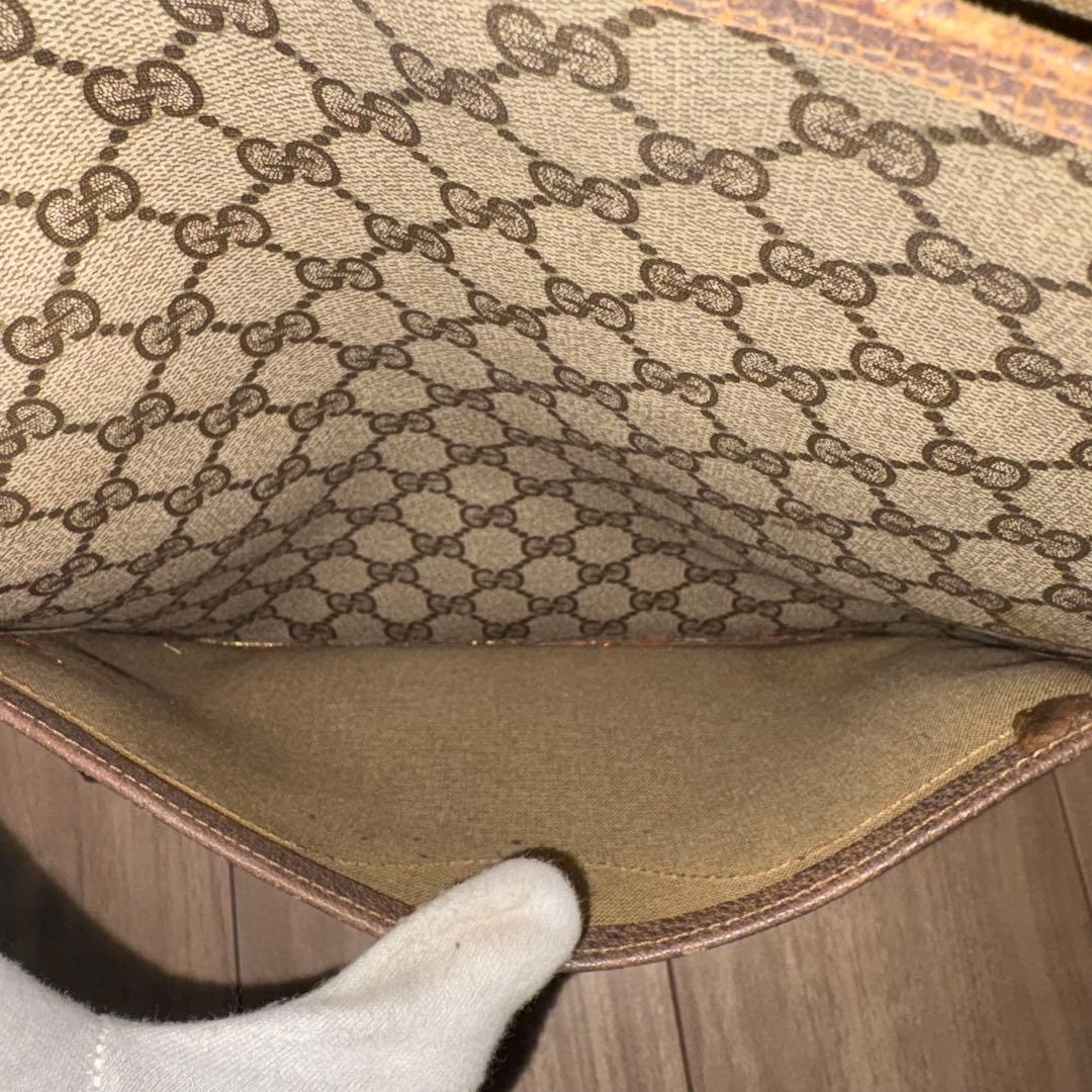 GUCCI グッチ GG柄 キャンバス シェリーライン トートバッグ A4可