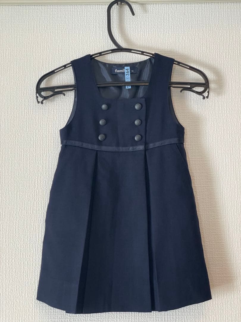familiar ファミリア入園式お受験用ワンピース　アンサンブル　セット　90