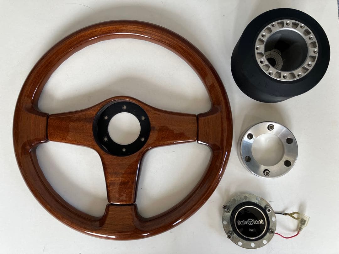 イタルボランテ italvolanti ウッド ステアリング 350mm