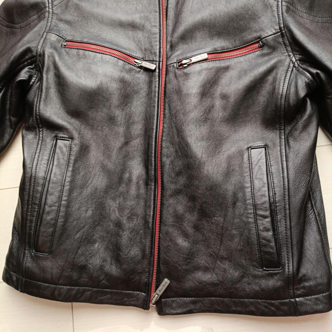 ハードロックカフェ革ジャン 黒(裏地赤)