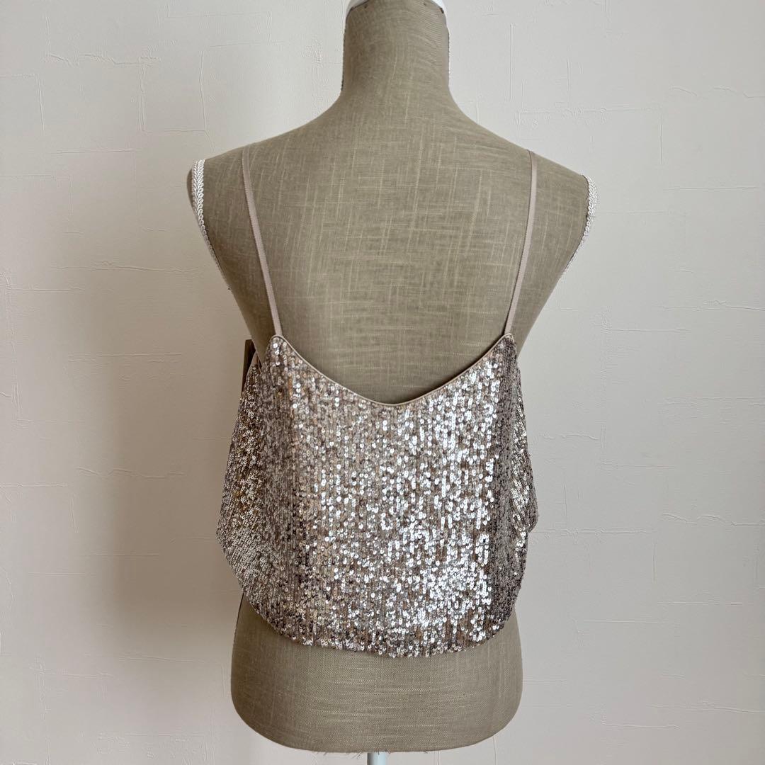 新品未使用　AEWEN MATOPH スパンコール　キャミソール　ビスチェ