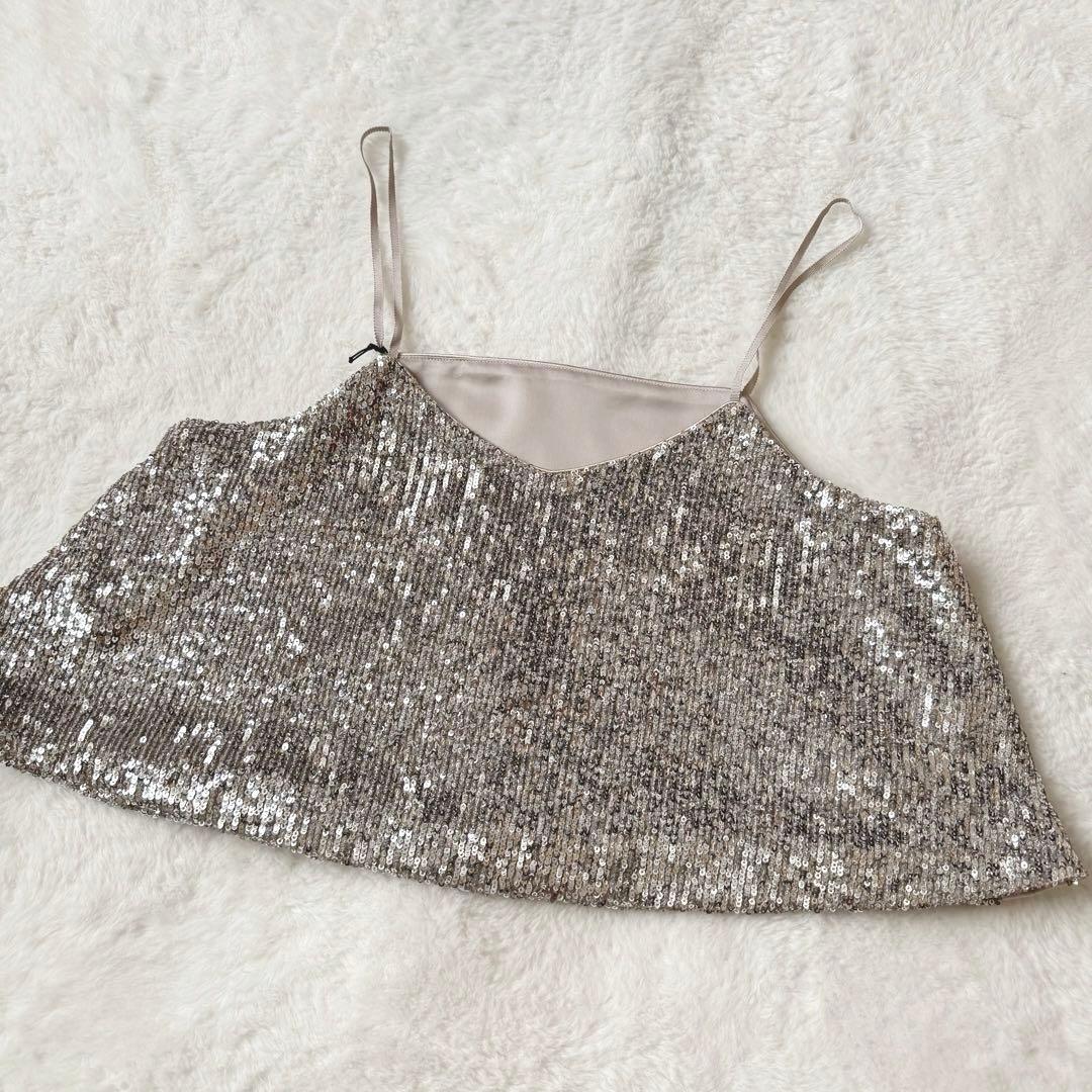 新品未使用　AEWEN MATOPH スパンコール　キャミソール　ビスチェ