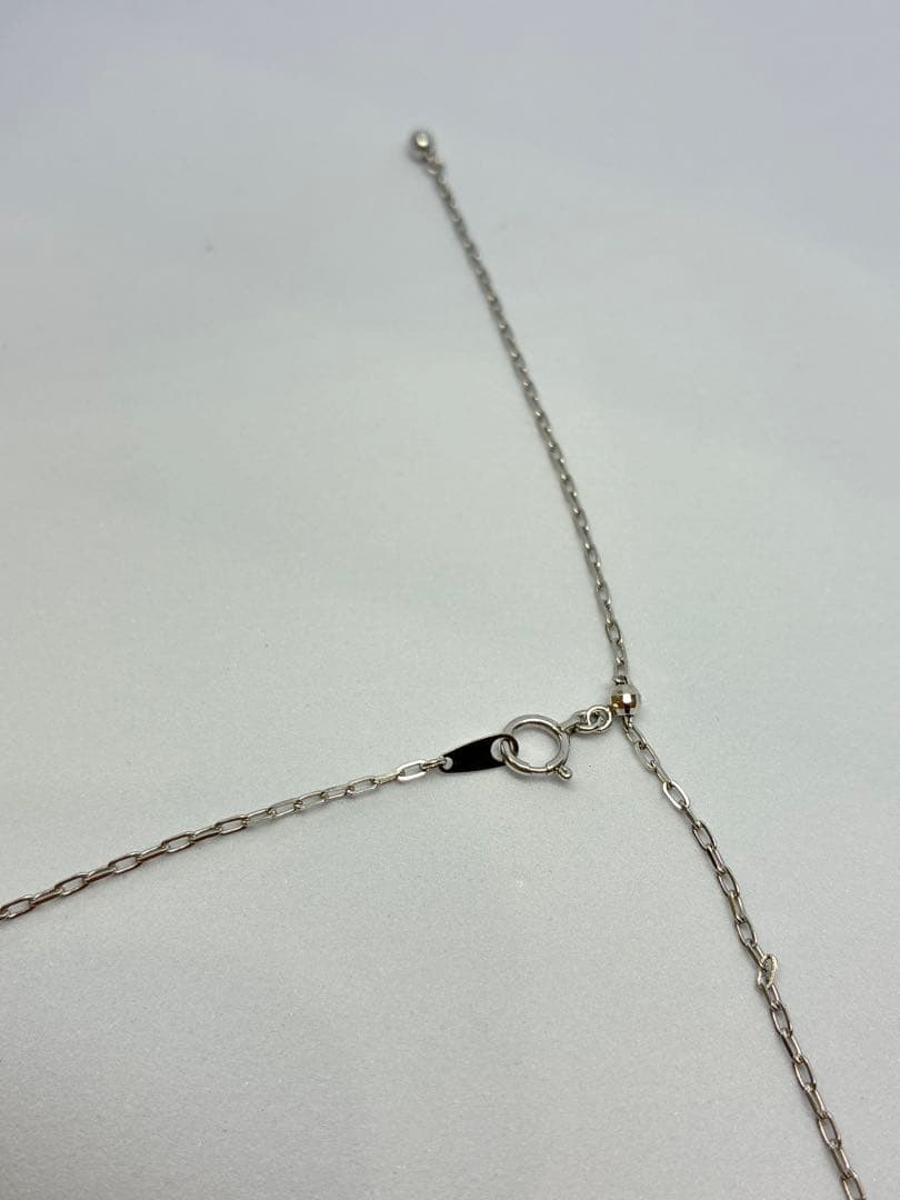 pt850 プラチナネックレス　60cm 調整可　4.4g ロングメンズチェーン